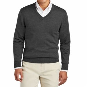 Merino wool v neck sweater